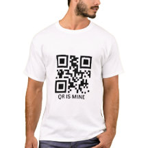 QR code aangepaste gepersonaliseerde T-shirt