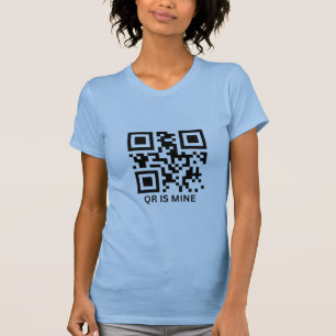 QR code aangepaste gepersonaliseerde T-shirt