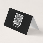 QR-code Aangepaste kleuren en lettertype-Visitekaa Visitekaartje (Achterkant)
