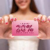 QR-CODE AANGEPASTE LOGO 20% VAN INVOER KORTING VISITEKAARTJE