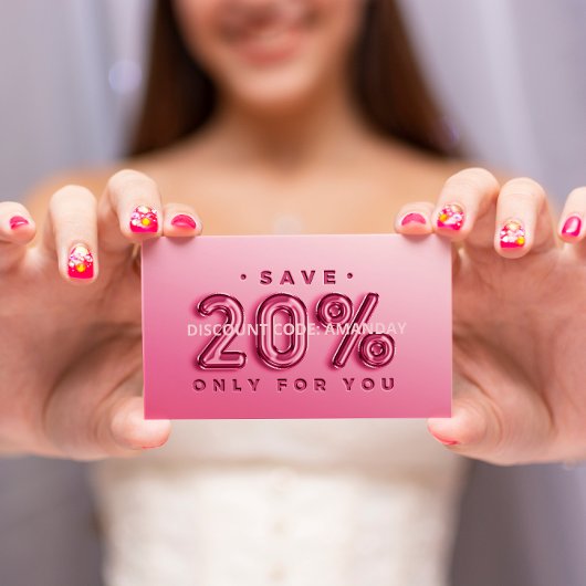 QR-CODE AANGEPASTE LOGO 20% VAN INVOER KORTING VISITEKAARTJE