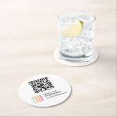 QR-code aangepaste logo bedrijf onderzetters (Insitu)