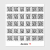QR Code Aangepaste sticker blad (Vel)