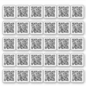 QR Code Aangepaste sticker blad (Voorkant)