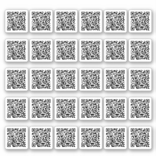 QR Code Aangepaste sticker blad (Voorkant)