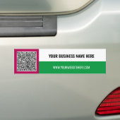 QR-code Aangepaste tekst Bedrijfs bumpersticker (Op auto)