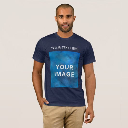 QR Code Aangepaste Tekst en Afbeelding Promotie Ma T-shirt (Voorkant volledig)