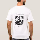 QR Code Aangepaste Tekst en Afbeelding Promotie Wi T-shirt (Achterkant)