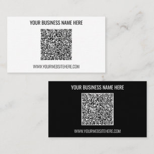 QR Code Aangepaste tekst en kleuren Uw Visitekaart Visitekaartje