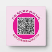 QR-code Aangepaste tekst Plaque Sjabloon van uw kl Fotoplaat (Voorkant)