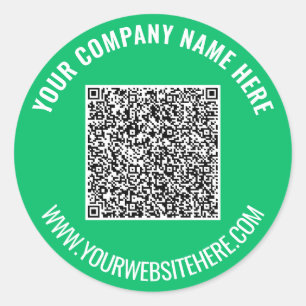 QR-code Aangepaste tekst Promotionele Sticker Sjab
