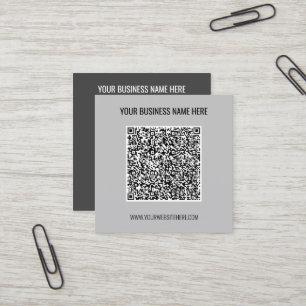 QR Code Aangepaste tekst Visitekaartje - Kies kleu