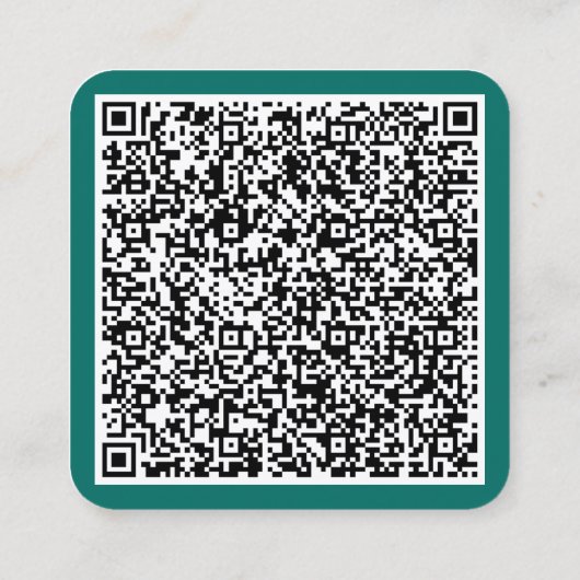 QR Code Aangepaste tekst Visitekaartje - Kies kleu (Achterkant)