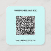 QR Code Aangepaste tekst Visitekaartje - Kies kleu (Voorkant)