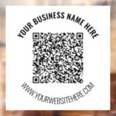 QR-code Aangepaste tekst Zakelijke Raamsticker Sja (Vel 2)