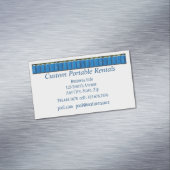 QR-code, aangepaste verhuur van draagbare toilette Magnetisch Visitekaartje (Voorbeeld)