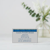 QR-code, aangepaste verhuur van draagbare toilette Visitekaartje (Staand voorkant)
