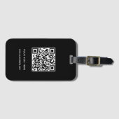 QR code aangepaste website adres scan barcode Bagagelabel (Voorkant (horizontaal))