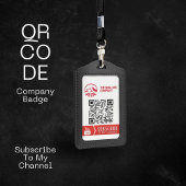 QR-code Abonneer u op mijn Channel Company-badge Badge