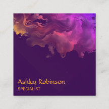 QR code abstract fluweel waterverf Visitekaartje