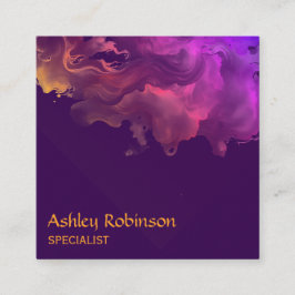 QR code abstract fluweel waterverf Visitekaartje