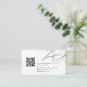 QR-code abstract modern netwerk, persoonlijk eenvo Visitekaartje (Staand voorkant)