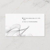 QR-code abstract modern netwerk, persoonlijk eenvo Visitekaartje (Achterkant)