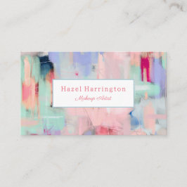 QR Code Abstract Visitekaartje  Roze