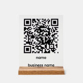 QR-code acrylaat bord (Voorkant)