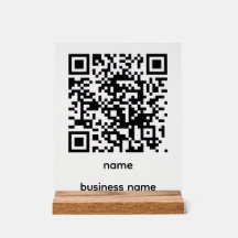 QR-code acrylaat bord