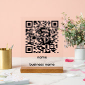 QR-code acrylaat bord (Huwelijk)
