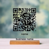 QR Code Acrylic Sign Acryl Bord (Neutraal)