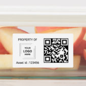 QR-code activum-ID bedrijfsbezittingen labelstijl Labels (Aangebracht)