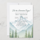 QR Code Adventure begint met Woodland Baby shower Kaart (Voorkant)