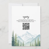 QR Code Adventure begint met Woodland Baby shower Kaart (Achterkant)