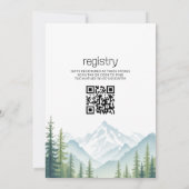 QR Code Adventure begint met Woodland Baby shower Kaart (Achterkant)