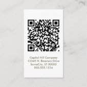 qr code afspraak sunBurst Afsprakenkaartje (Achterkant)