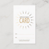 qr code afspraak sunBurst Afsprakenkaartje (Voorkant)