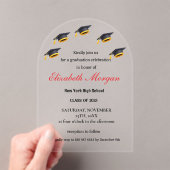 QR Code Afstuderen 2025 Acryl Uitnodigingen (Insitu (Draagbaar))