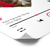 QR-code Alle aanpasbaar Jubileum Foto Poster (Hoek)