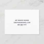 QR-code Alle vierkante Visitekaartjes grootten (Achterkant)