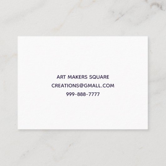 QR-code Alle vierkante Visitekaartjes grootten (Achterkant)