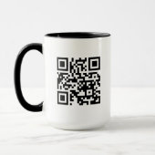 QR-code alleen 15 oz combinatie-Mok Mok (Links)