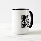 QR-code alleen 15 oz combinatie-Mok Mok (Voorkant rechts)