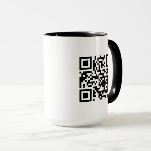 QR-code alleen 15 oz combinatie-Mok Mok (Voorkant rechts)
