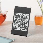 QR-code alleen 4 x 6 Pedestal Sign Reclamebord Met Voetstuk (Insitu)