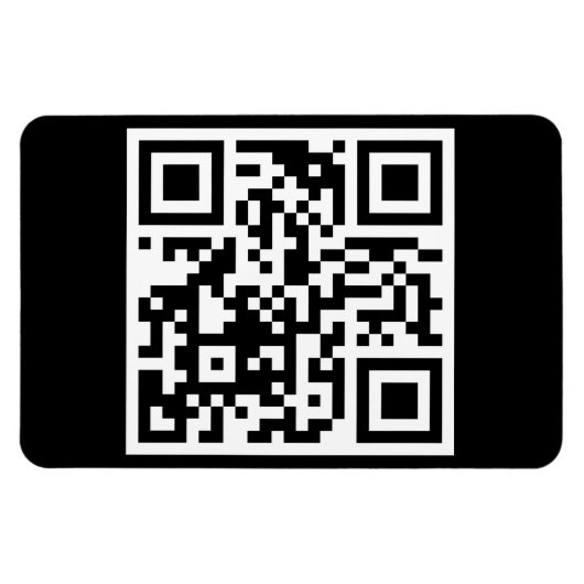 QR-code alleen Flexibele fotomagneet Magneet (Horizontaal)