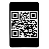 QR-code alleen Flexibele fotomagneet Magneet (Verticaal)