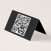 QR-code alleen horizontaal gevouwen Kaart (Voorkant)