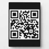 QR-code Alleen rechthoekige tablet-pc met Easel Fotoplaat (voorkant)